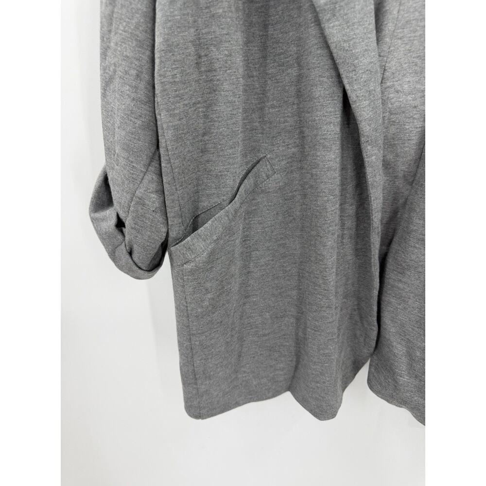 Torrid NWT Heather Grey Jersey Roll Sleeve Blazer 4X - Picture 7 of 13
